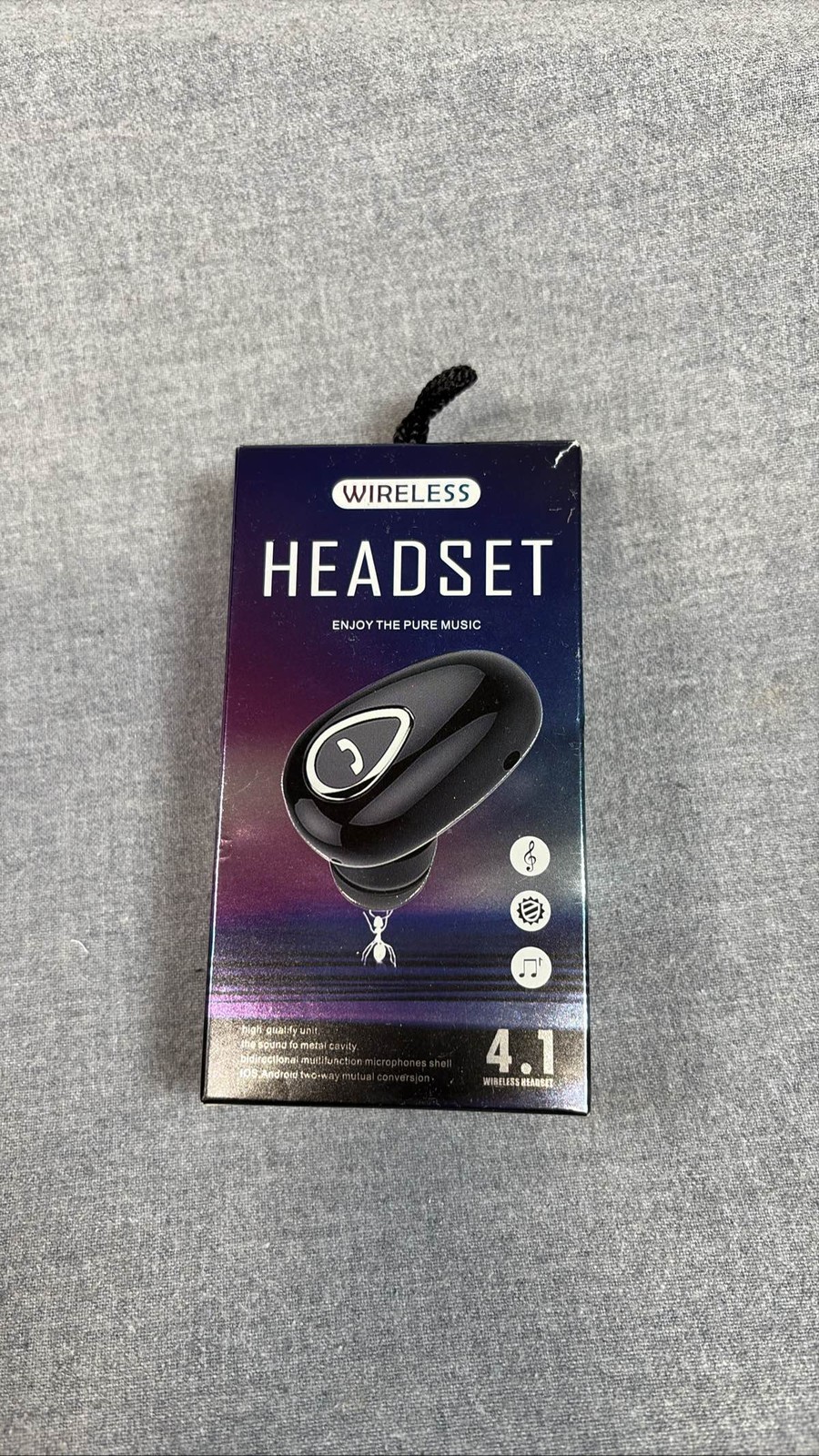 Wireless Bluetooth 4.1 Headset In-Ear Earbud for Android iOS