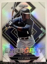 Kyle Lewis 2022 Prizm Emergent Silver Prizm #E-1 Seattle BASEBALL Card Q8