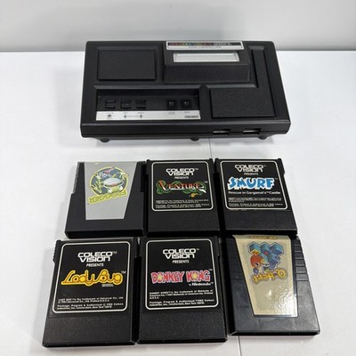 Untested Coleco Vision Expansion Module #1 Console And Games
