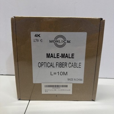 Moslick 4K Ultra HD HDMI Optical Fiber Cable Male-Male 10M NiB