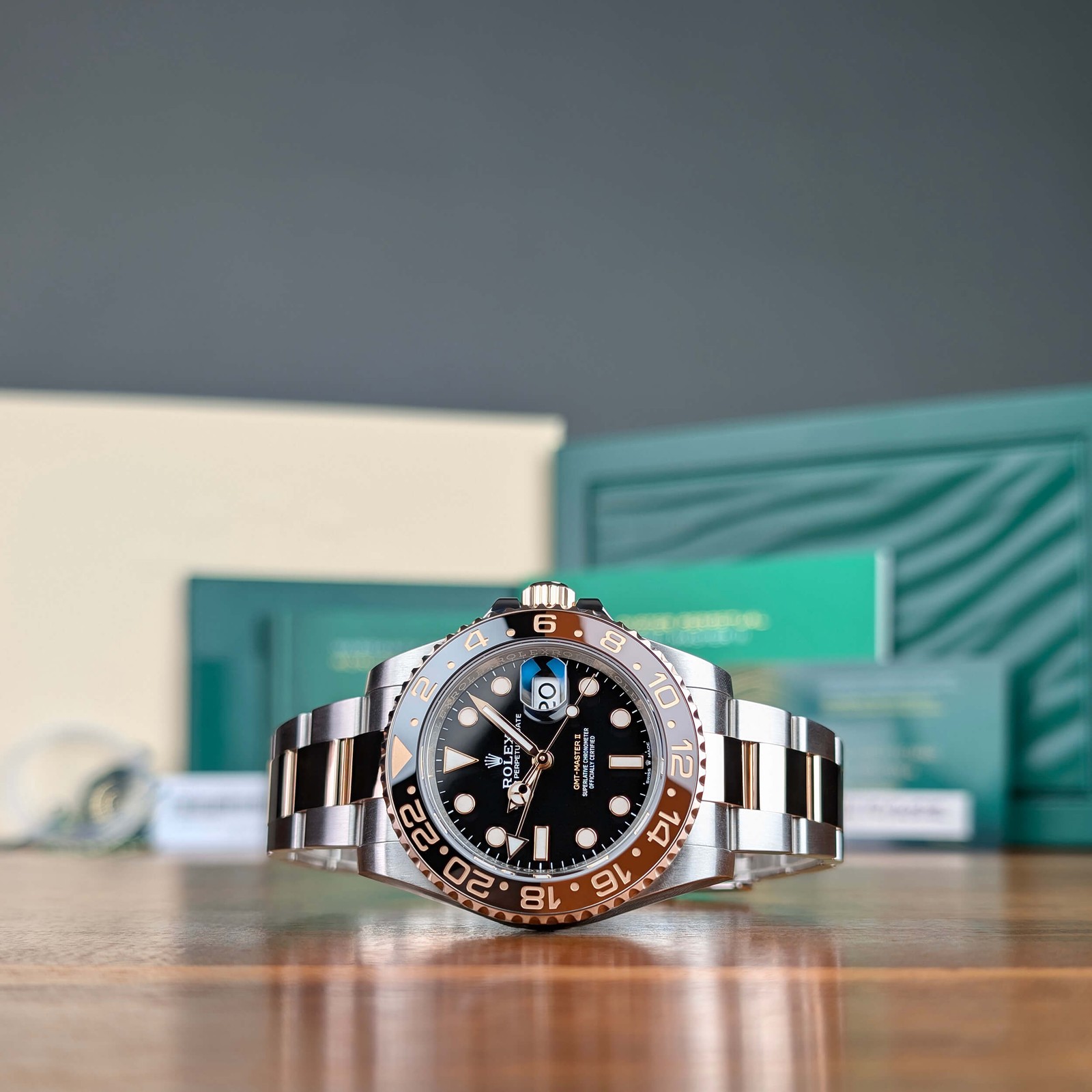Fully Linked Complete Set Root Beer Rolex GMT-Master II 126711CHNR