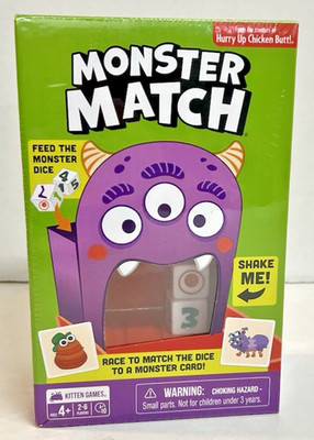 Brand New Exploding Kittens Games: Monster Match - Family Matching Dice Game