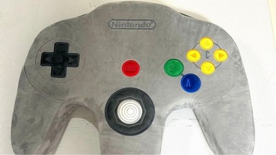 NINTENDO64 コントローラー型クッション Nintendo Museum Limited Nintendo 64 Controller Plush toy Big