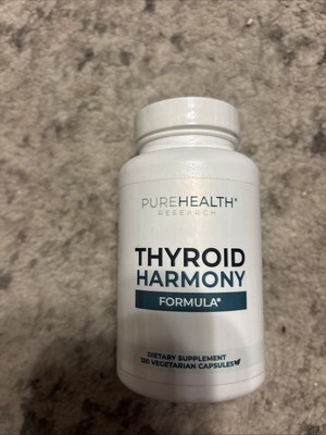 Pure Health Research Thyroid Harmony 120 Capsules New Sealed Bottle Exp. 3/31/27
