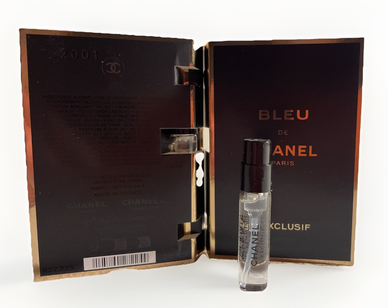 Chanel Bleu De Chanel L’EXCLUSIF (0.05 Oz / 1.5 ML) Parfum Sample Spray *2025*
