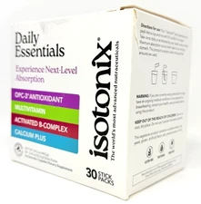 Isotonix Daily Essentials 30 Packets | MultiVitamin, OPC-3, B-Complex, Calcium