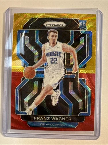 2021-22 Panini Prizm Asia Tmall Red & Gold Wave Franz Wagner #310 Rookie RC SP