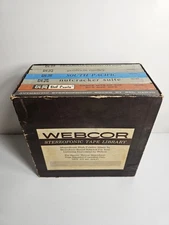 Webcor Stereofonic Tape Library Reel To Reel Salesman Box Set Nutcracker +