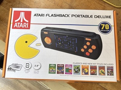 Atari Flashback Portable Black Handheld Console 70 Built in Games New Open Box 