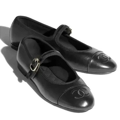 CHANEL Mary Jane Flats for Women with Upper Leather for sale | eBay