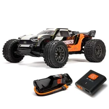 ARRMA 1/10 VORTEKS 2WD RTR Brushed Stadium RC Truck w Battery & Charger Orange