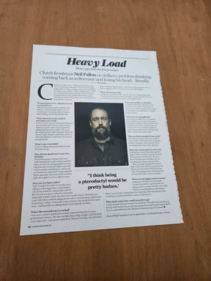 TPBBK91 MAGAZINE ARTICLE & PICTURE 11X8'' NEIL FALLON 