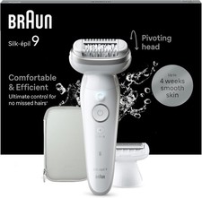 Image of Braun Silk-épil 9 Flex Wet & Dry Epilator SES 9-041 & Shaver with Pivoting Head