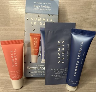 Sephora Beauty Insider Set SUMMER FRIDAY Jet Lag Mask & Lip Butter Balm New NIB