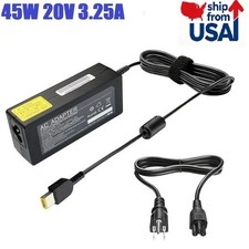For Lenovo ThinkPad Laptop AC Charger Adapter 45W 20V 3.25A - SQUARE SLIM TIP