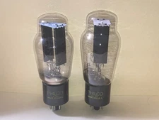 1950's Sylvania 5U4G CV575 Rectifier Tubes, Matched Pair, NOS Testing