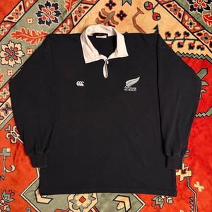 Maillot All Blacks Canterbury Vintage Taille 2XL - Rugby Nouvelle-Zélande - Occasion Rare