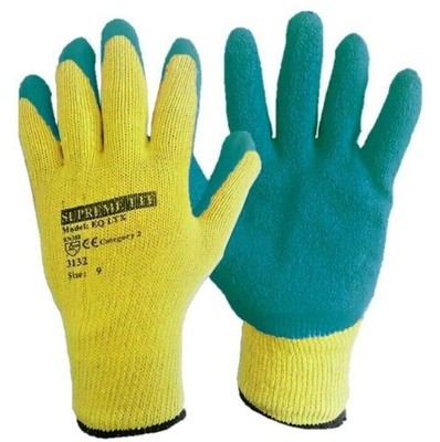 Latex beschichtete Sicherheit Garten Handschuhe Schutzgriff für Damen Herren strapazierfähig Plus