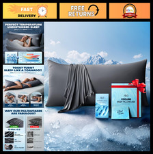 Cooling Body Pillowcase for Hot Sleepers - Silky Soft, Breathable Cover, 20"x54
