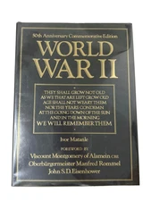 World War II 50th Anniversary Commemorative Edition Hard Cover Book Matanle