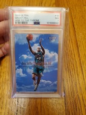 1999 Fleer Ultra Grant Hill Insert 90s Heir To The Throne #10 Pistons Magic Psa 