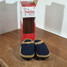 Sensations By Isotoner Fleece Clog With Memory Foam Women's Size M 6.5 - 7.5