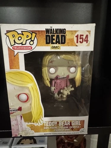 Funko Pop! Television The Walking Dead Teddy Bear Girl #154 Vinyl Figure Vaulted