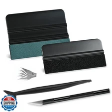 NEWISHTOOL Car Window Tint Installation Kit - Vinyl Wrap Tools With Felt Sque