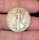 1937 P Walking Liberty Half Dollar - 90% Silver. $1 Shipping.