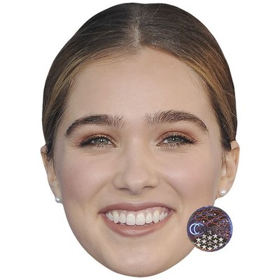 Haley Lu Richardson Promi Maske, flaches Kartengesicht, Kostüm Maske