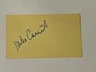 Mike Current (d. 2012) Denver Broncos & Ohio State Football Signed Index Card