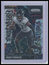 2025 Panini Prizm No Huddle Brian Thomas Jr #14 Fireworks Disco #14 Jaguars