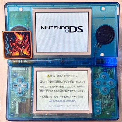 May Limited  Drop New LCD Top and Bottom DS Lite Marine Blue Clear Skeleton