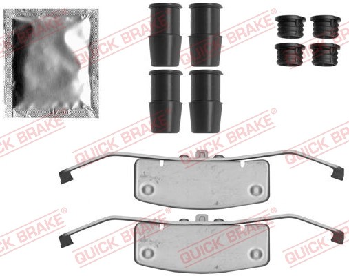 1X Quick Brake 109-1837 ZubehöRsatz Scheibenbremsbelag FüR Ford Volvo-image