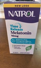 Natrol Melatonin 10mg Time Release Tablets, Sleep 100 Count Pack of 1