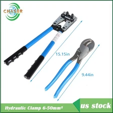 For 0-10AWG Battery Cable Lugs Crimping Tool Wire Cable Lug Crimper&Cable Cutter