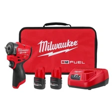 Milwaukee M12 Fuel 3/8 Inch Subcompact Impact Wrench With Friction Ring Kit