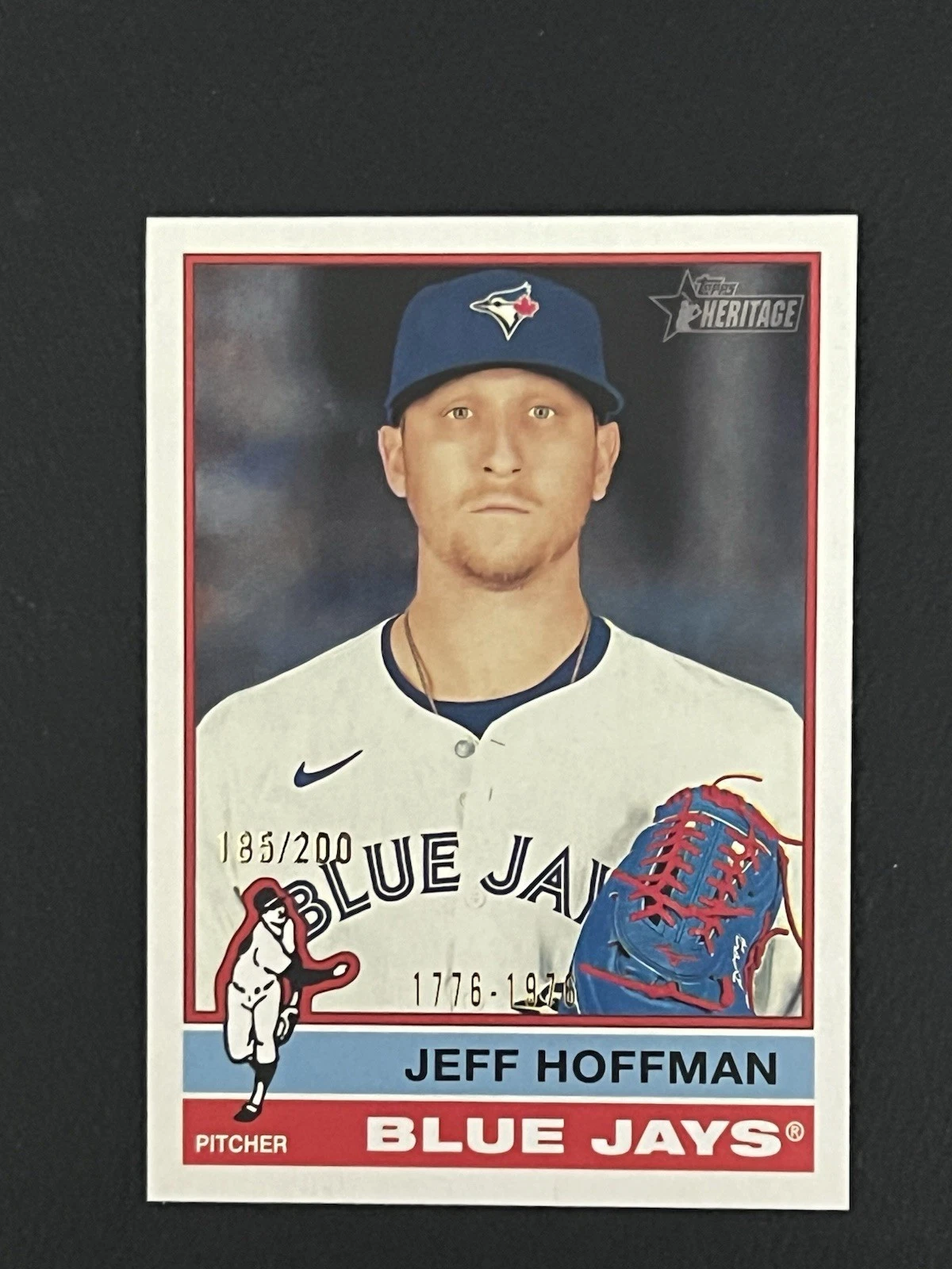 2025 Topps Heritage Jeff Hoffman Bicentennial 1776-1976 SP Card - /200