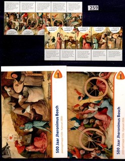 # NETHERLANDS 2016 2 BOOKLETS MNH PAINTING