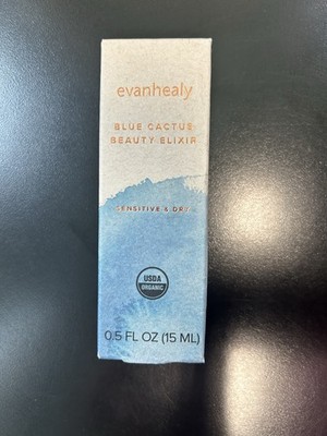 evanhealy Blue Cactus Beauty Elixir Oil USDA Organic Vegan 0.5 fl oz