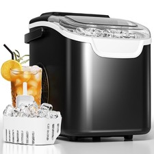 Antarctic Star Pro-Grade Countertop Ice Maker, 8 Cubes in 6 Mins, 26lbs/Day, ...