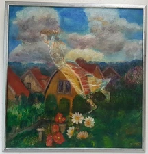 No.: 382 expressionism oil painting artwork painting oil painting city portrait