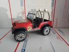 Vintage Tonka Red Rampage off road Jeep wrangler pressed steel model car - T6#26