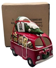 Blue Sky Clayworks Christmas Tea Light Van Cat Dogs Heather Goldminc 2018 NEW