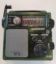 ETON LL BEAN, FR-300 Hand-Crank Multi-Purpose AM/FM/TV-VHF Emergency Radio