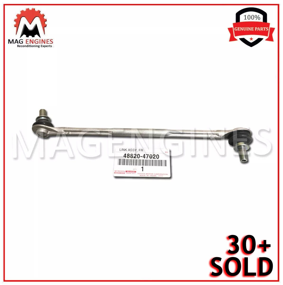 48820-47020 GENUINE OEM LINK ASSY, FRONT STABILIZER, RH/LH