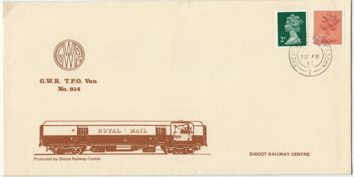RAILWAY :1980 GREAT WESTERN T.P.O. DOWN/2 on Didcot Railway Centre cover - Afbeelding 1 van 1