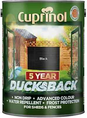 Cuprinol 5 Jahre Entenrücken Gartenhaus Zaunfarbe 5L schwarz