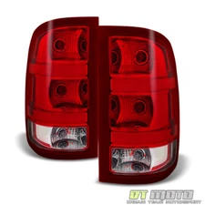 [Plug & Play] 2007-2013 GMC Sierra 1500 2500 3500HD Tail Lights Lamps Left+Right