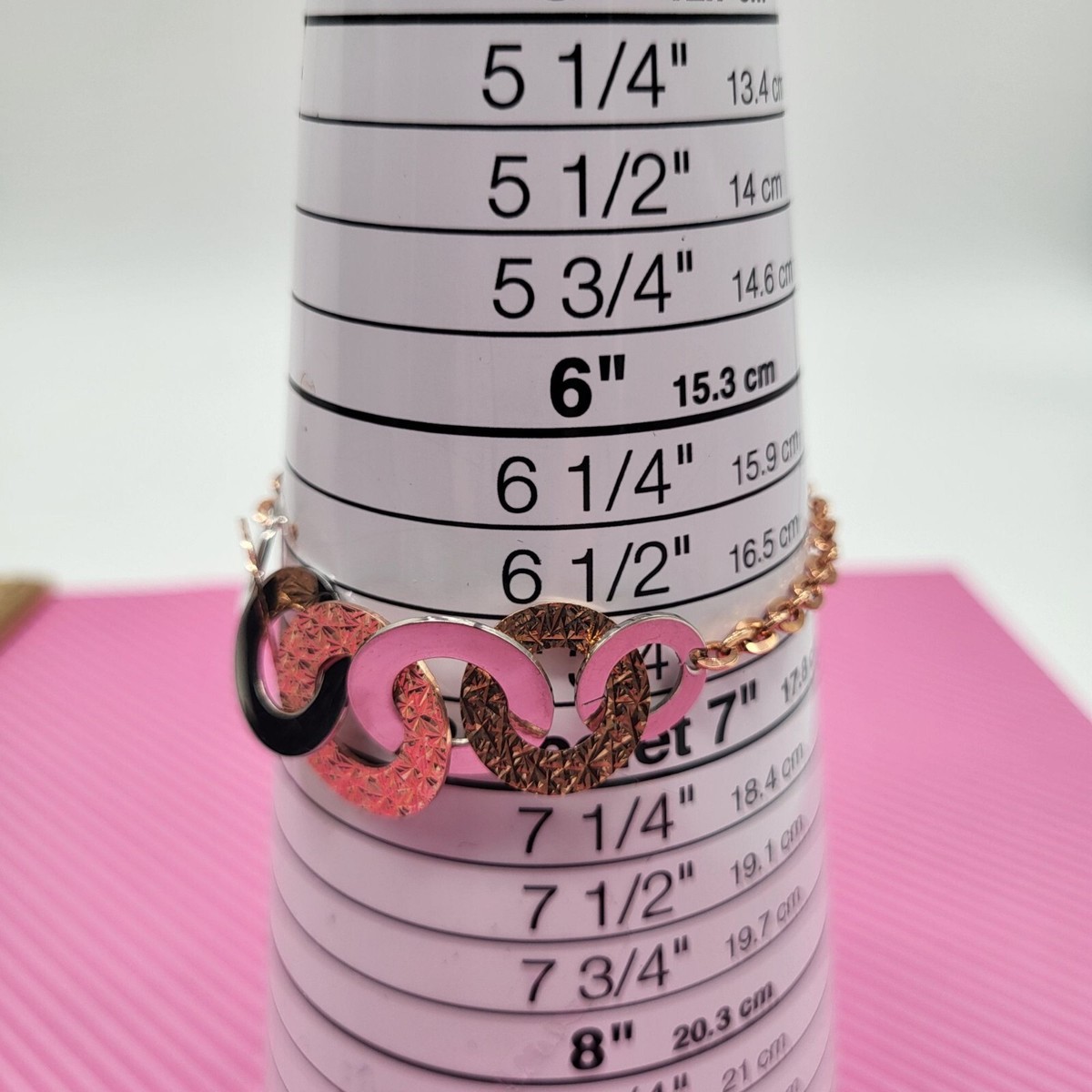 Rebecca Made in Italy R-Zero Rose Gold Over Bronze Steel Chain 